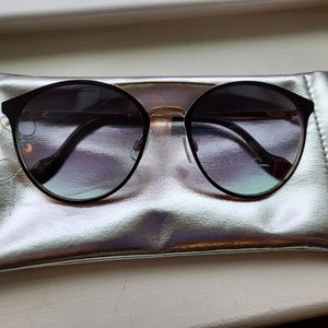 Jessica Simpson Round Metal Aviator Sunglasses